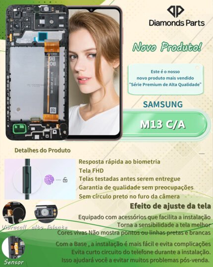 Tela FHD Samsung M13